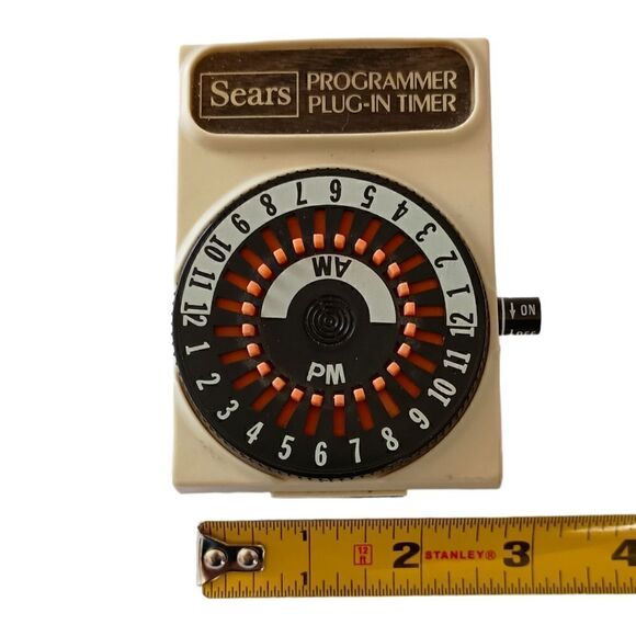 Vintage Sears Programmer Plug In Timer 796.666600 15A 1250W 125V Lights Holiday. - Picture 13 of 14